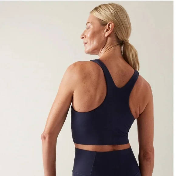 Athleta Conscious Crop tank bra for A-C cups - Medieval Violet - Picture 5 of 6